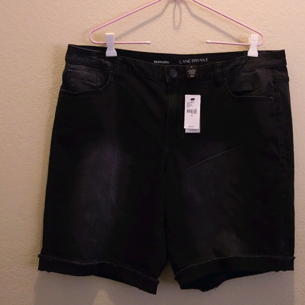 Lane Bryant bermuda jean shorts
